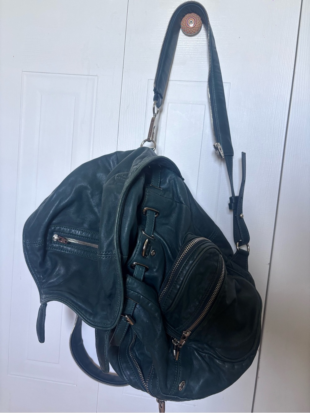 Alexander Wang New Marti Backpack in Green Leather with tags
